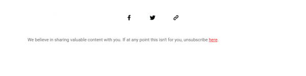 baxus unsubscribe link in MailChimp
